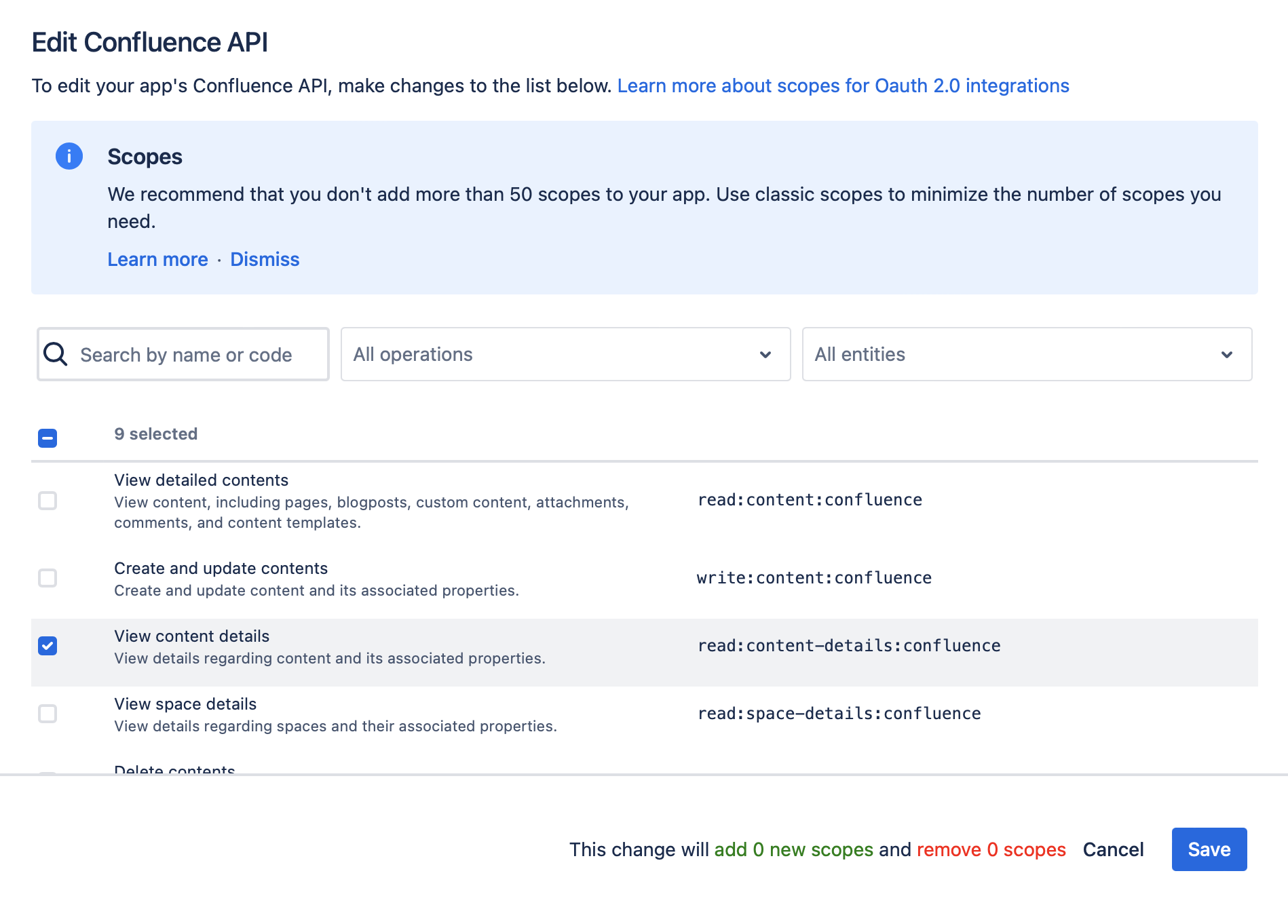 cc oauth 7 edit scopes