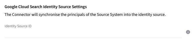 gcs identitysource settings