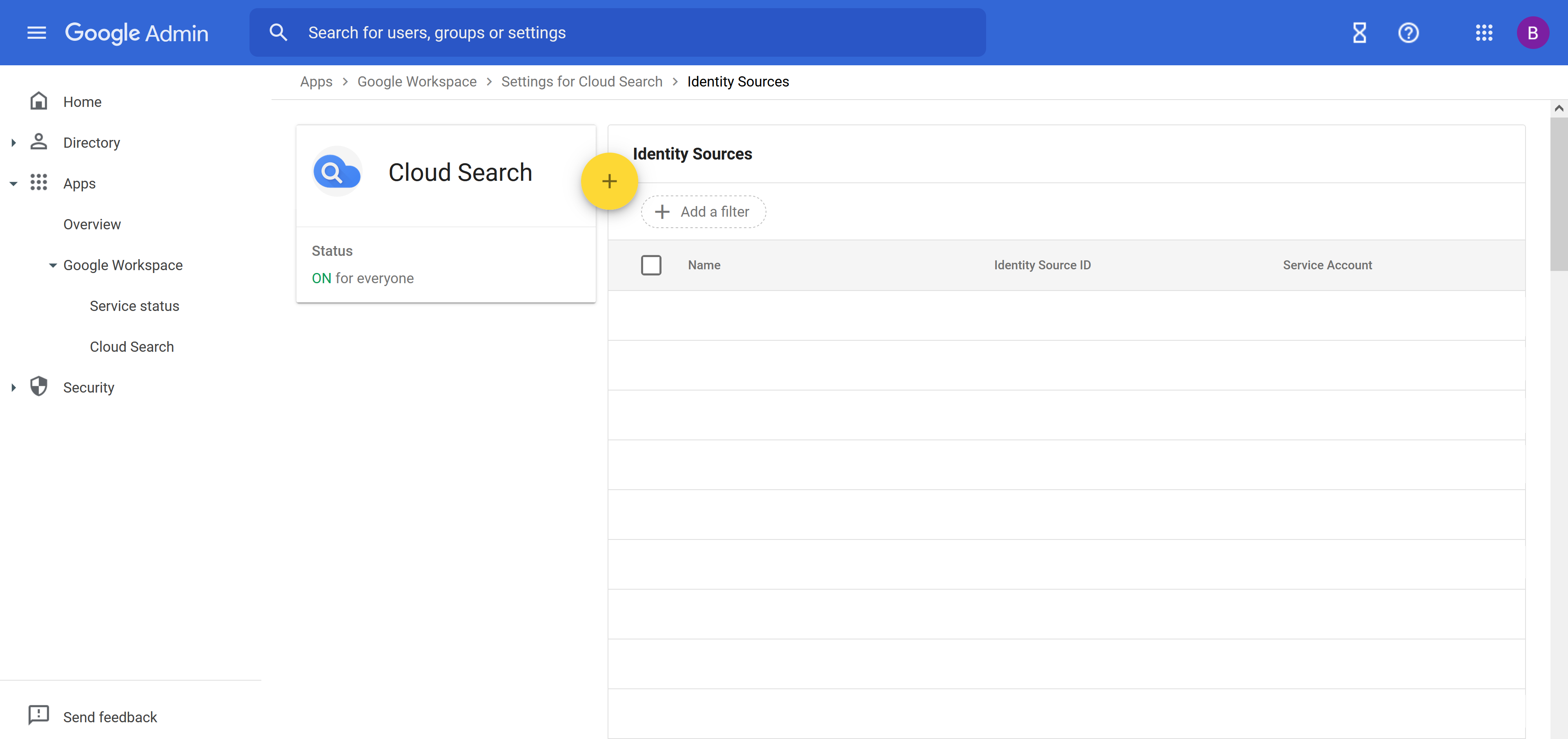 identitysources view