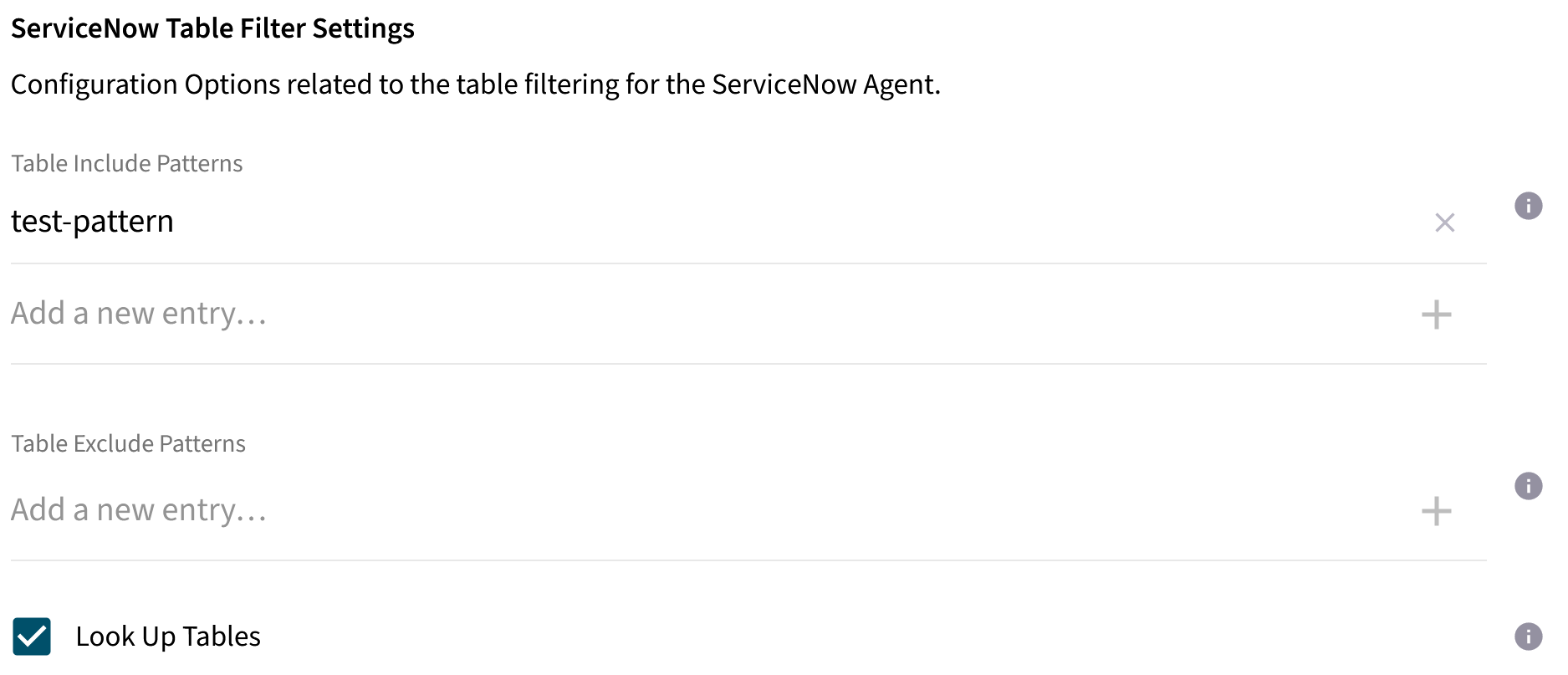 ServiceNow Quickstart Table Configuration With Lookup Enabled