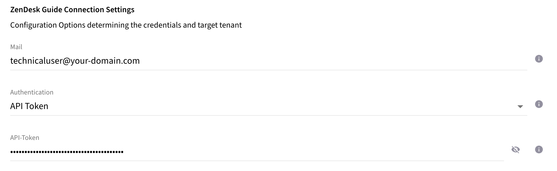 zendesk connection settings